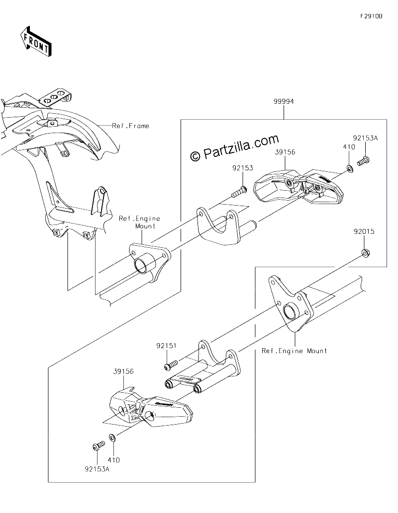 Diagrama de ACCESSORY ENGINE GUARD