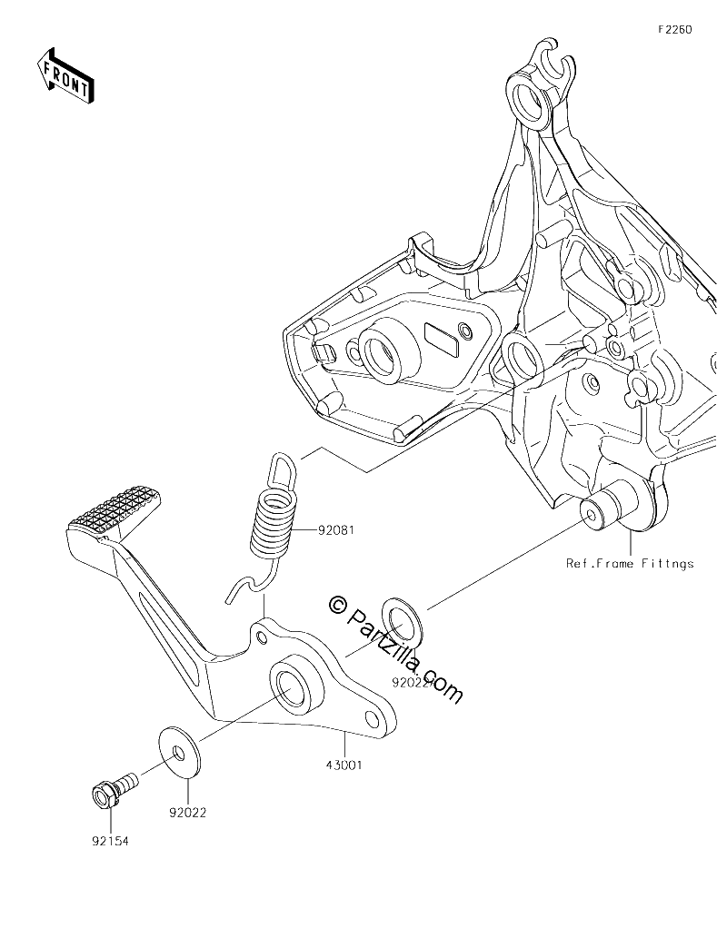 Diagrama de BRAKE PEDAL