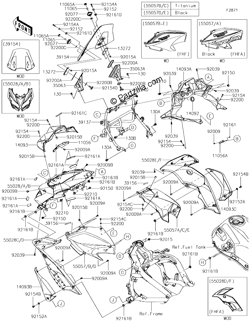 Diagrama de COWLING FHF FHFA