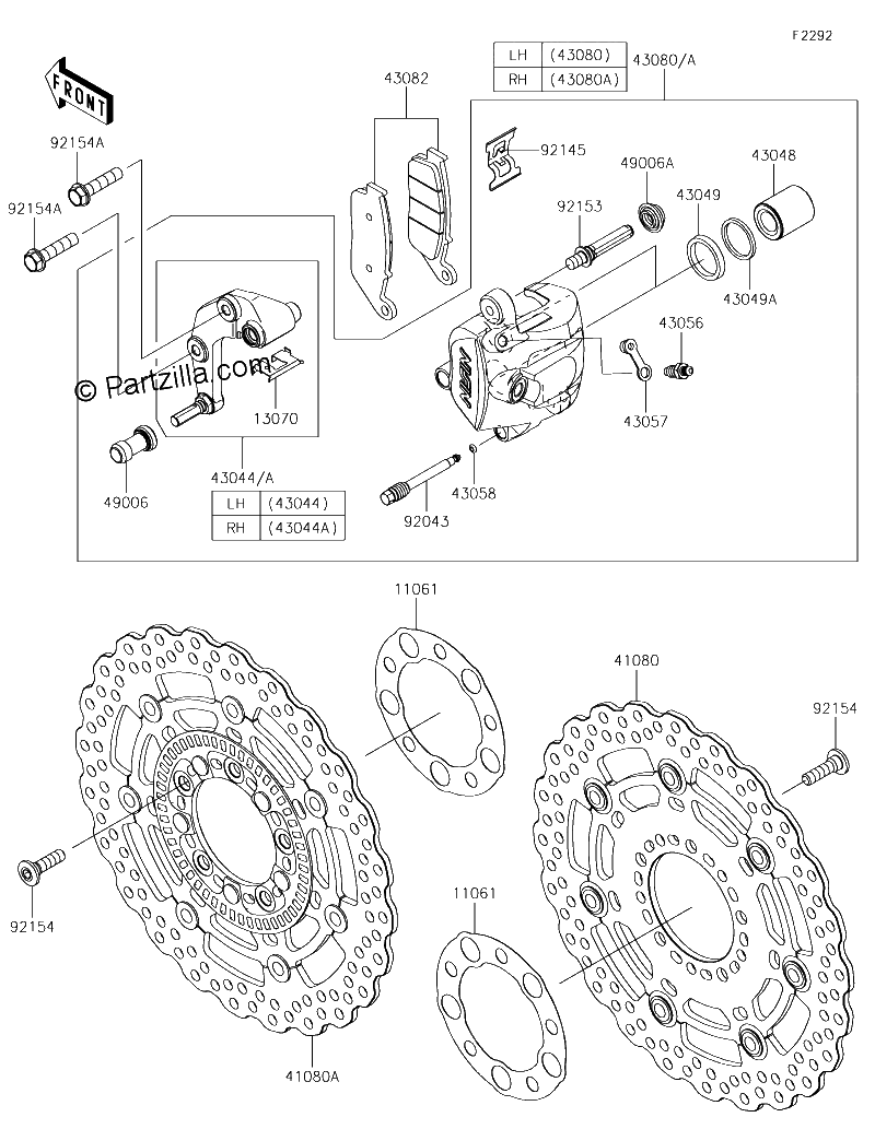 Diagrama de FRONT BRAKE