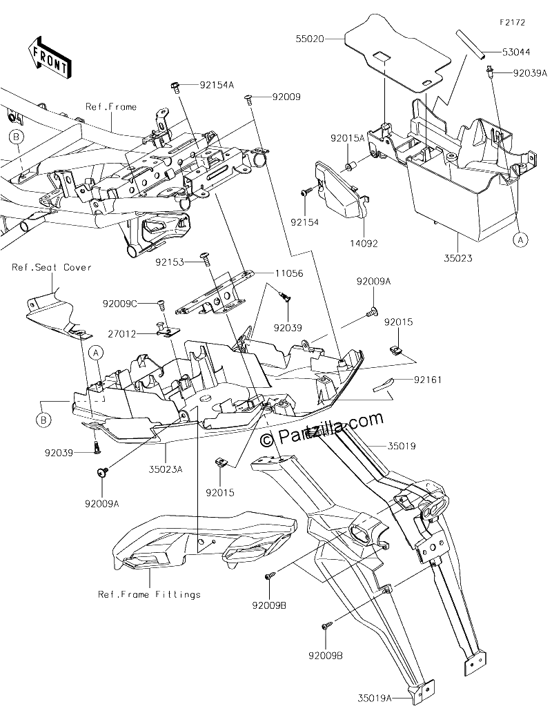 Diagrama de REAR FENDER S