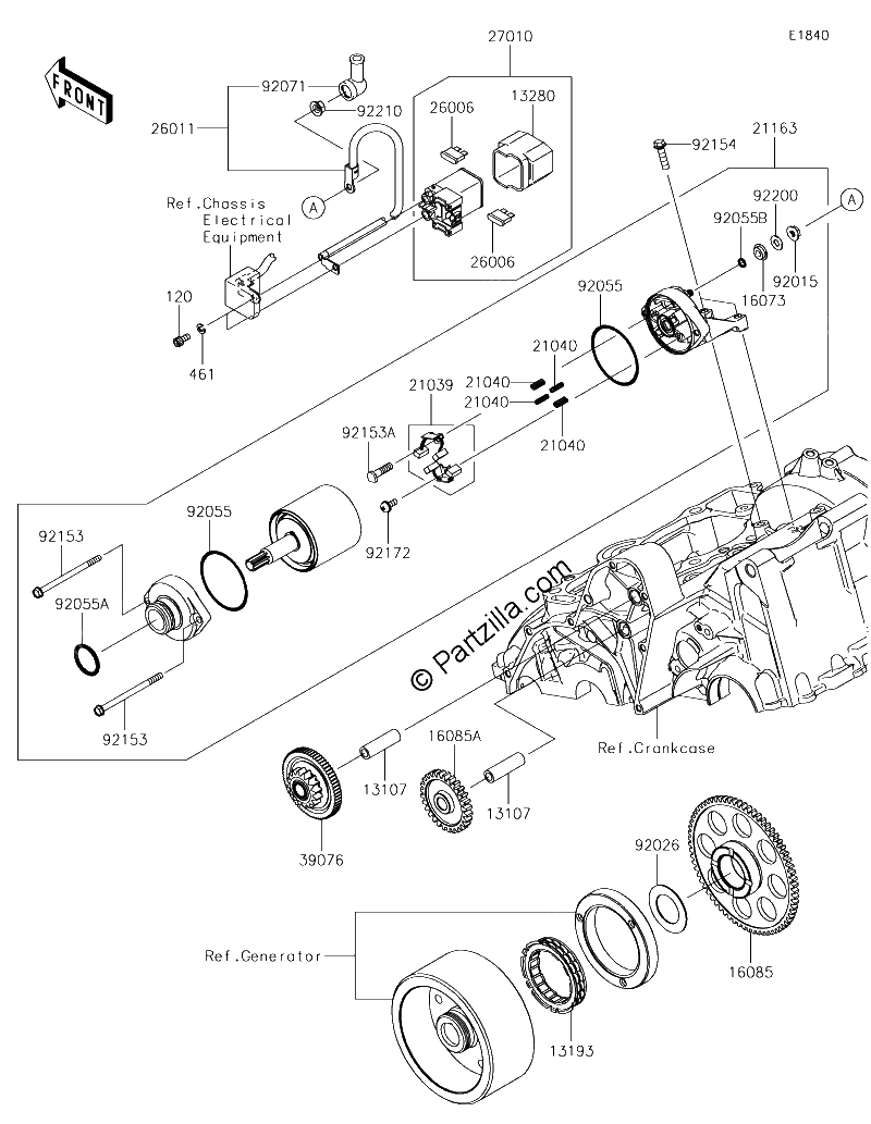 Diagrama de STARTER MOTOR