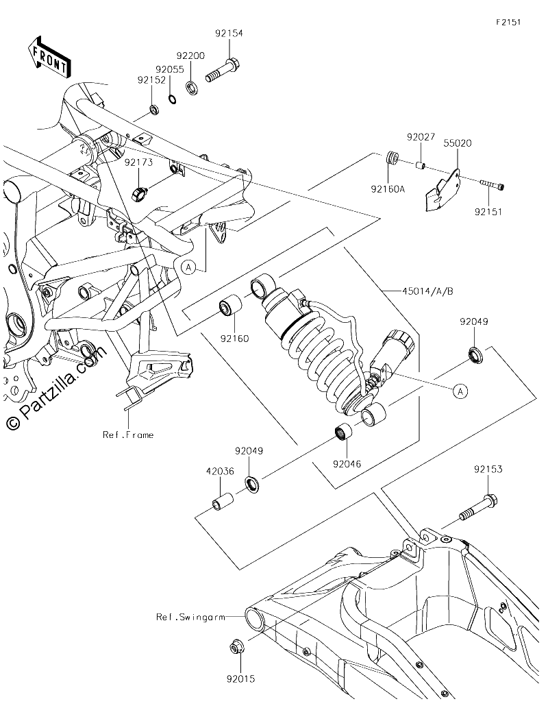 Diagrama de SUSPENSION SHOCK ABSORBER