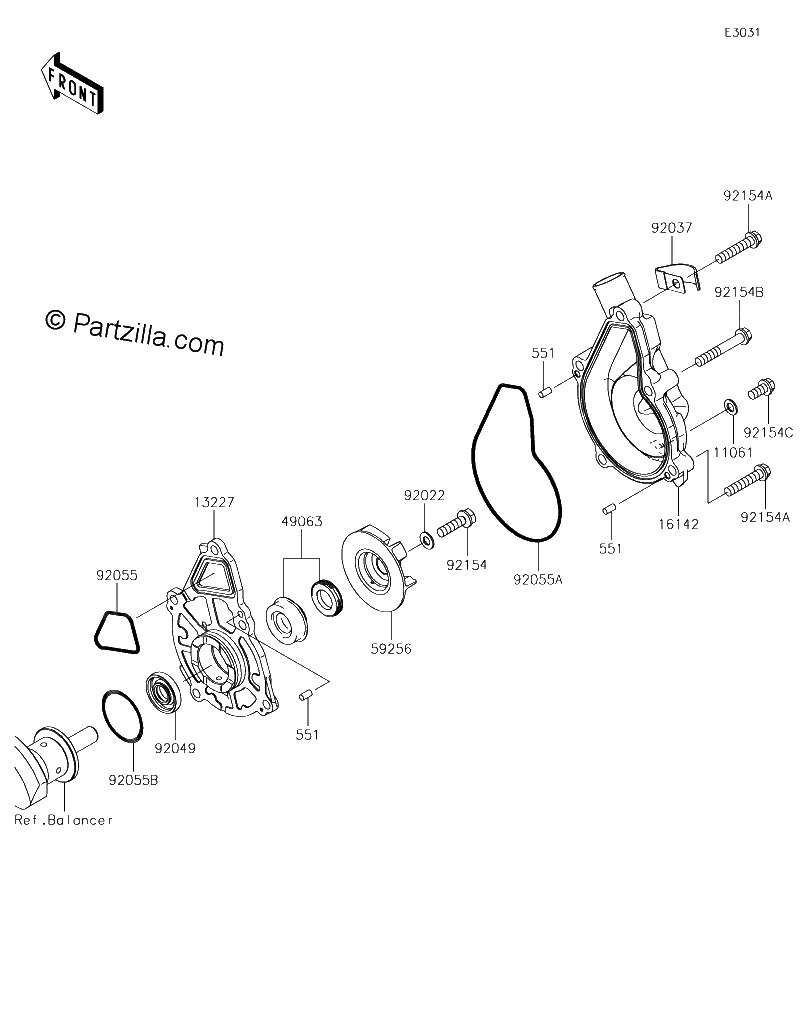 Diagrama de WATER PUMP