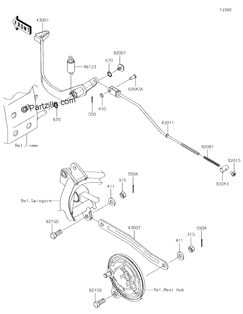 Diagrama de BRAKE PEDAL