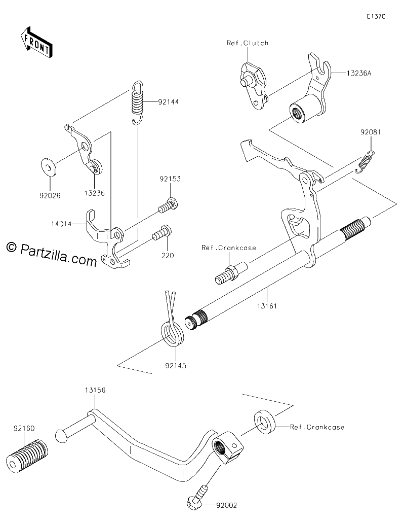 Diagrama de GEAR CHANGE MECHANISM