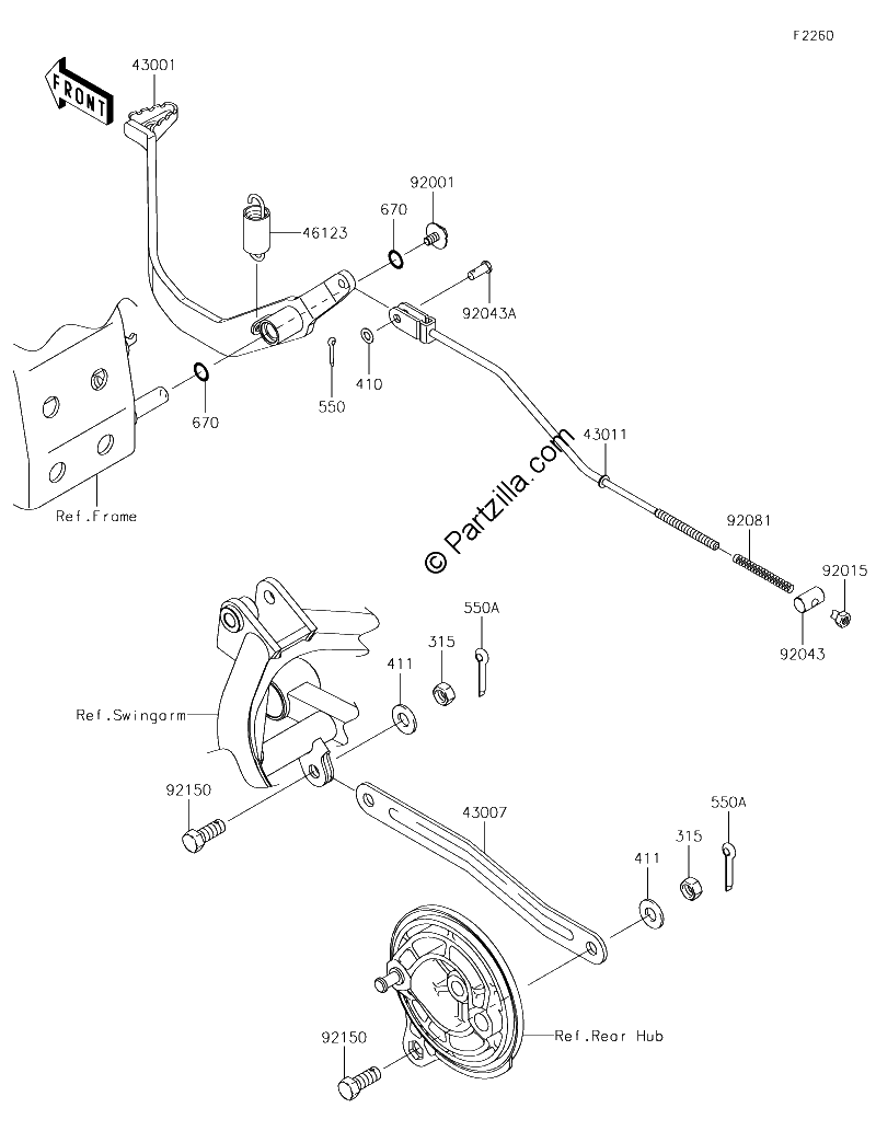 Diagrama de BRAKE PEDAL