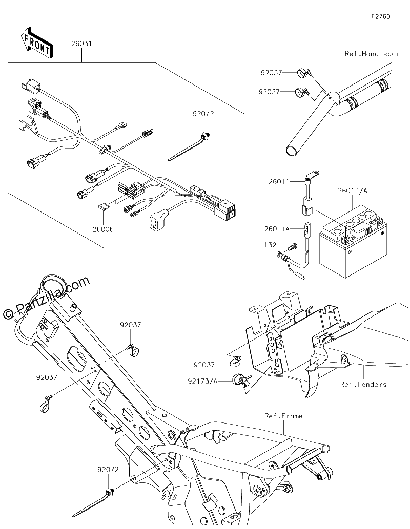 Diagrama de CHASSIS ELECTRICAL EQUIPMENT