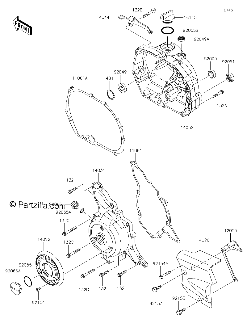 Diagrama de ENGINE COVER S
