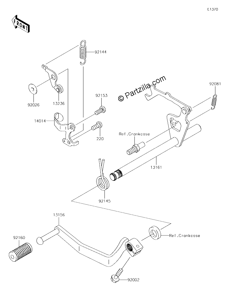 Diagrama de GEAR CHANGE MECHANISM