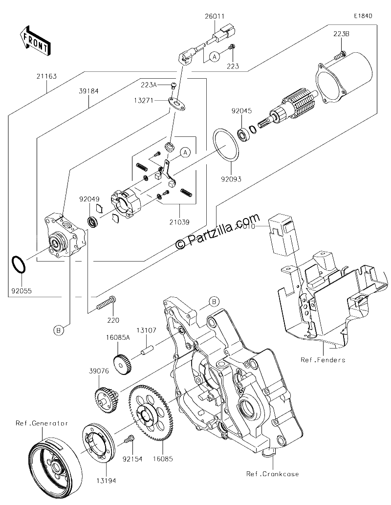 Diagrama de STARTER MOTOR