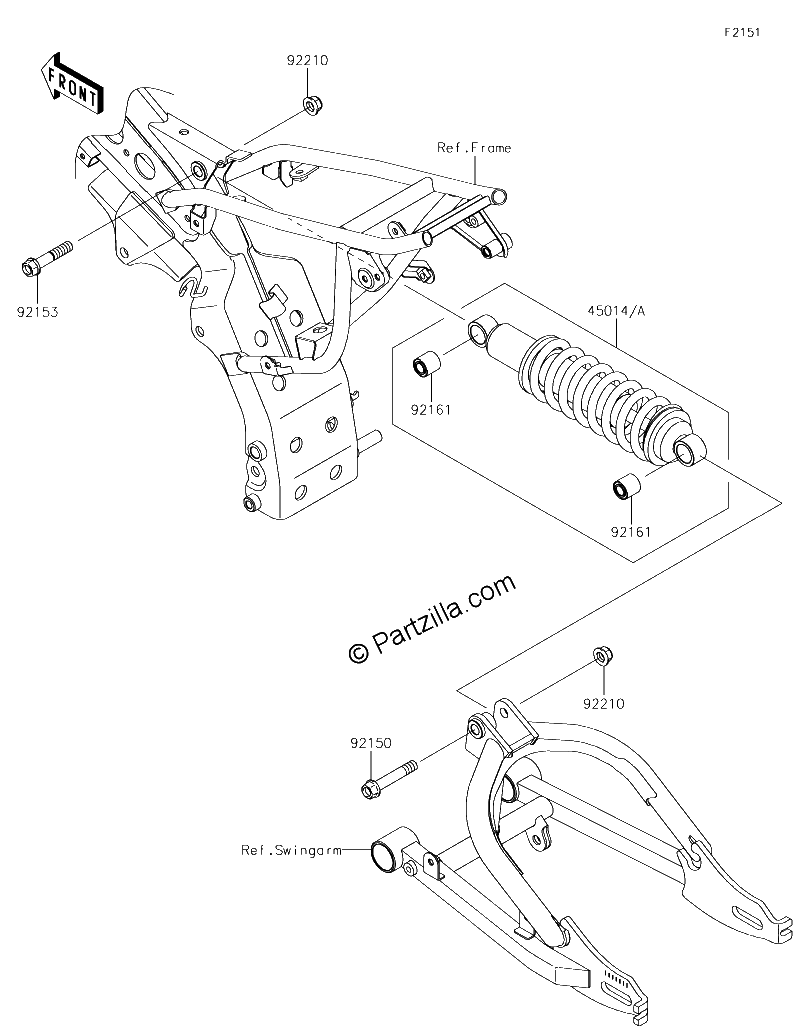 Diagrama de SUSPENSION SHOCK ABSORBER