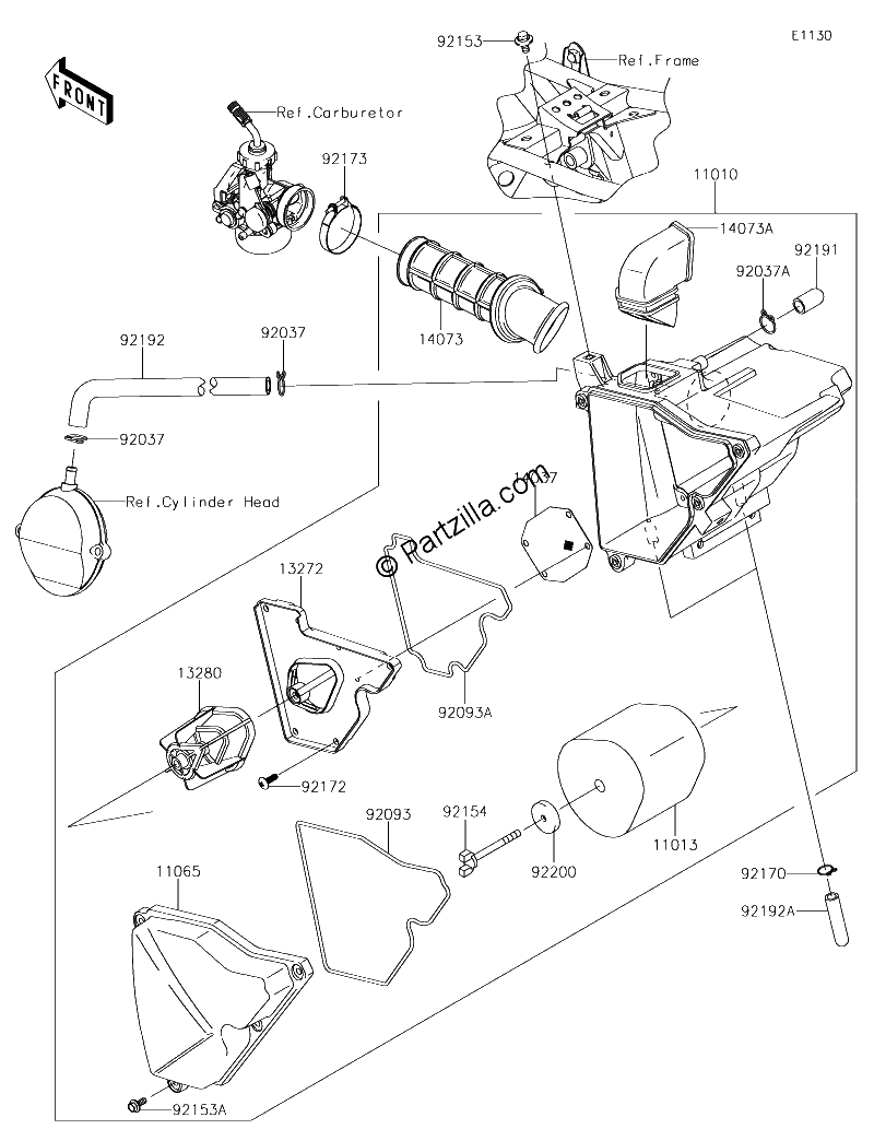 Diagrama de AIR CLEANER