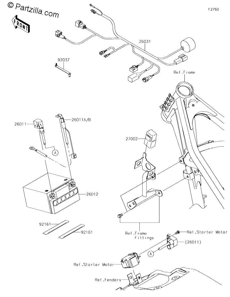 Diagrama de CHASSIS ELECTRICAL EQUIPMENT