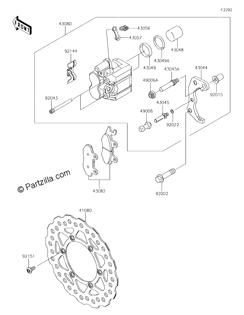 Diagrama de FRONT BRAKE