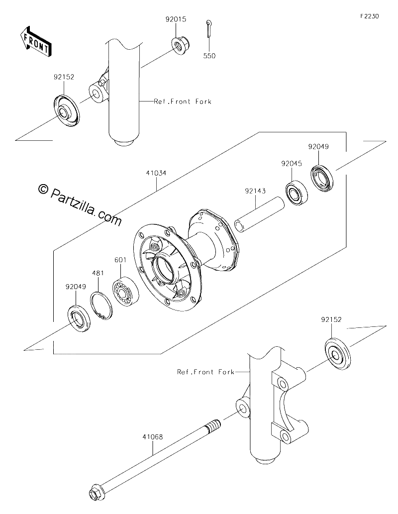 Diagrama de FRONT HUB