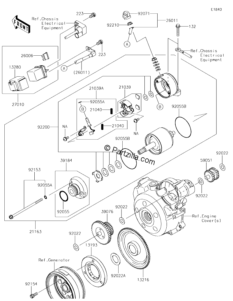 Diagrama de STARTER MOTOR