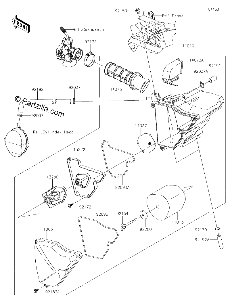 Diagrama de AIR CLEANER