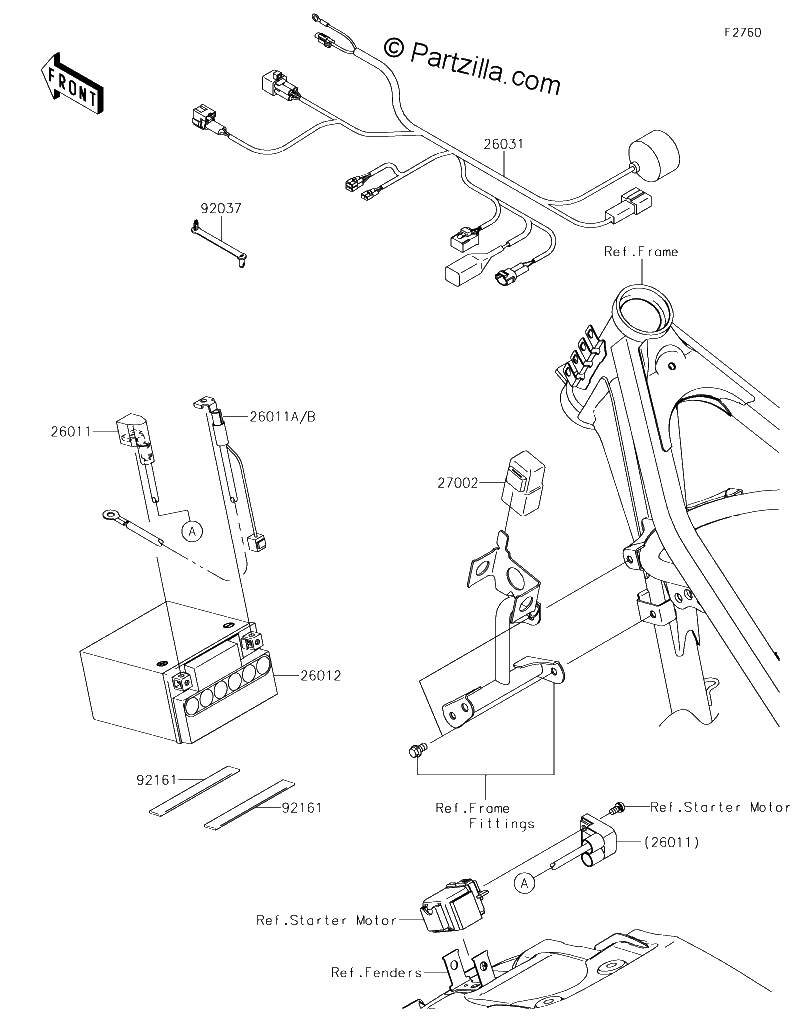 Diagrama de CHASSIS ELECTRICAL EQUIPMENT