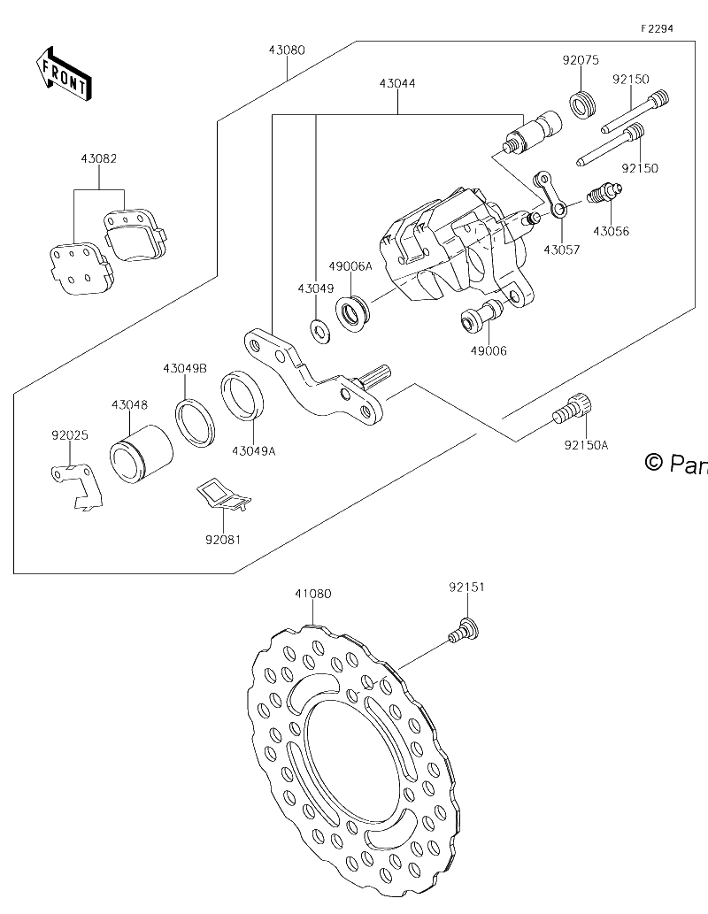 Diagrama de REAR BRAKE