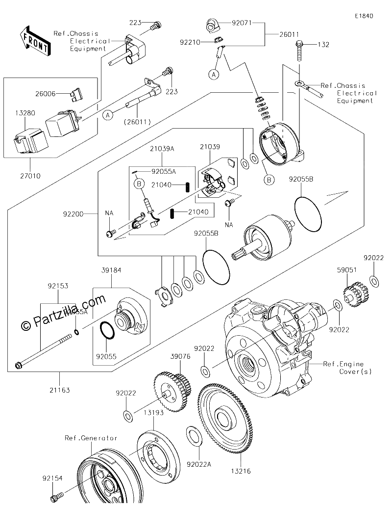 Diagrama de STARTER MOTOR