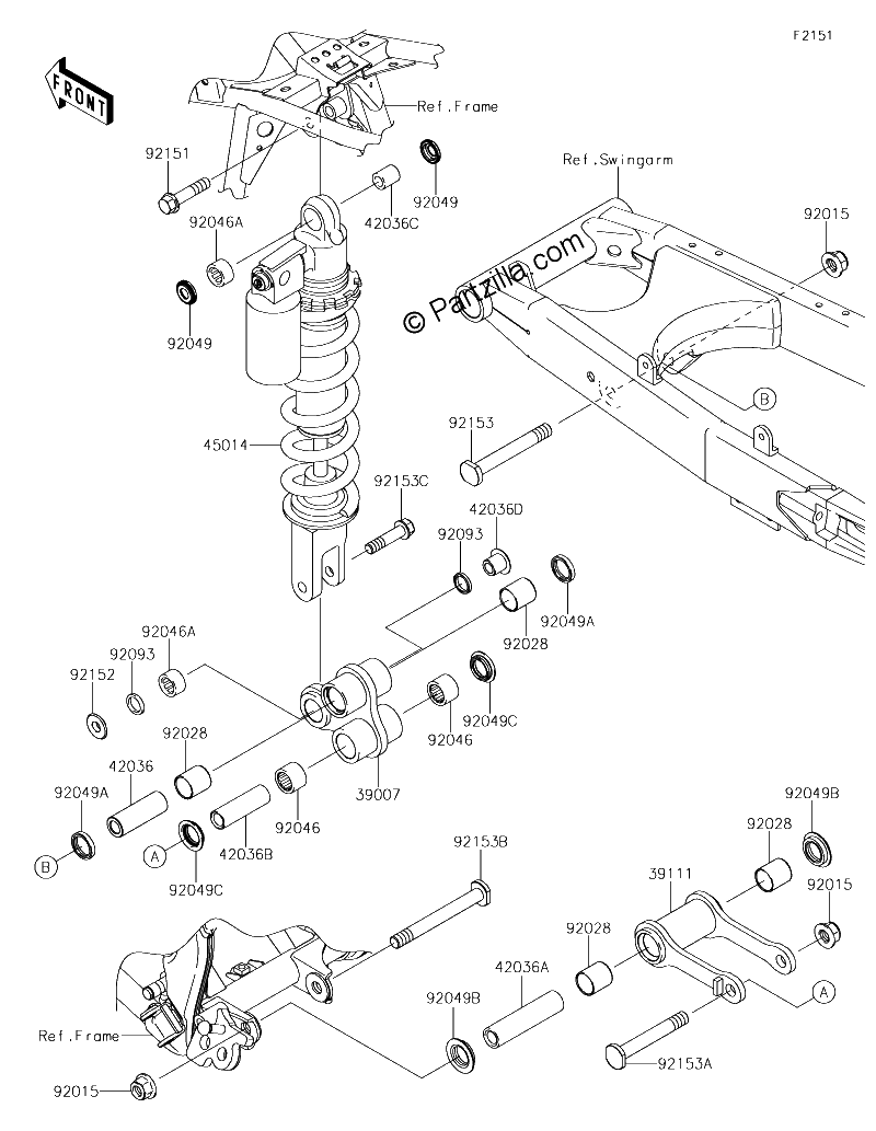Diagrama de SUSPENSION SHOCK ABSORBER
