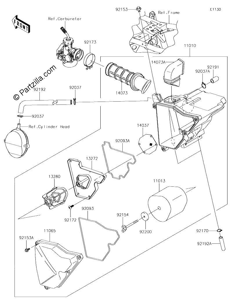 Diagrama de AIR CLEANER