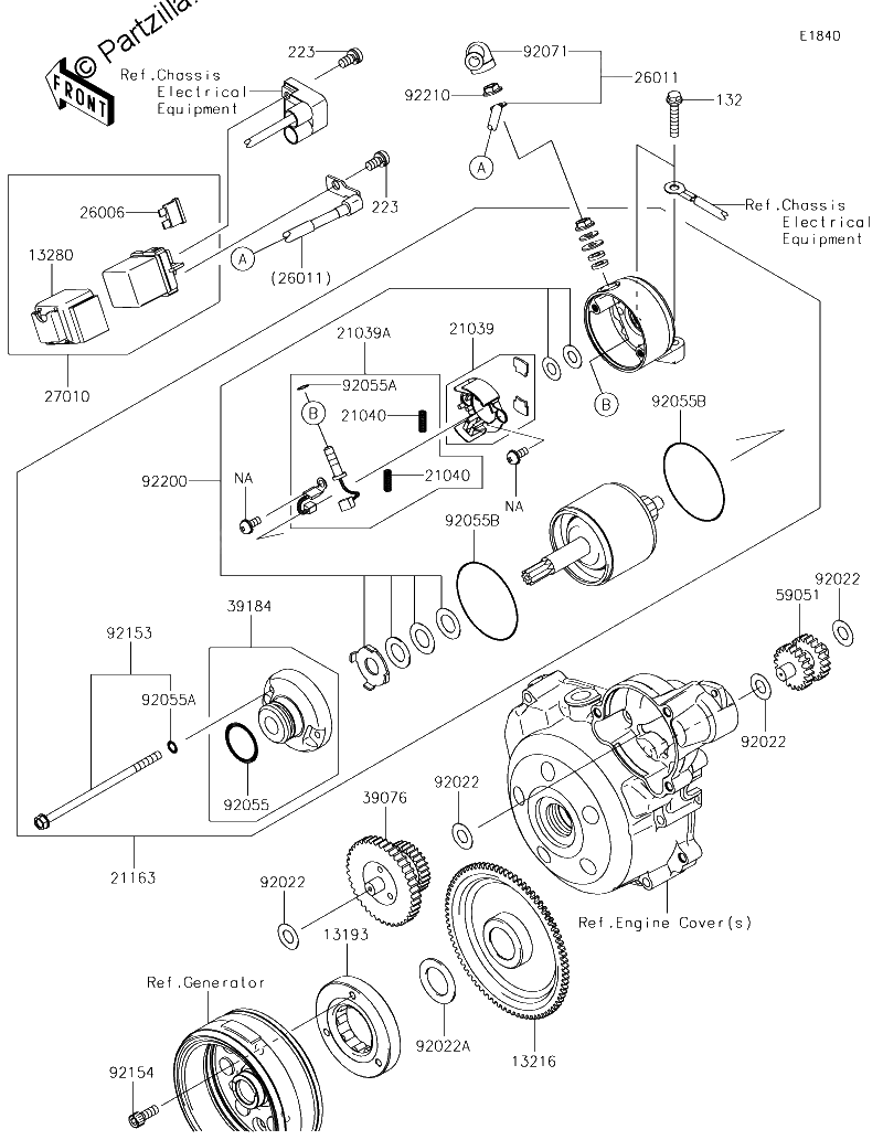 Diagrama de STARTER MOTOR