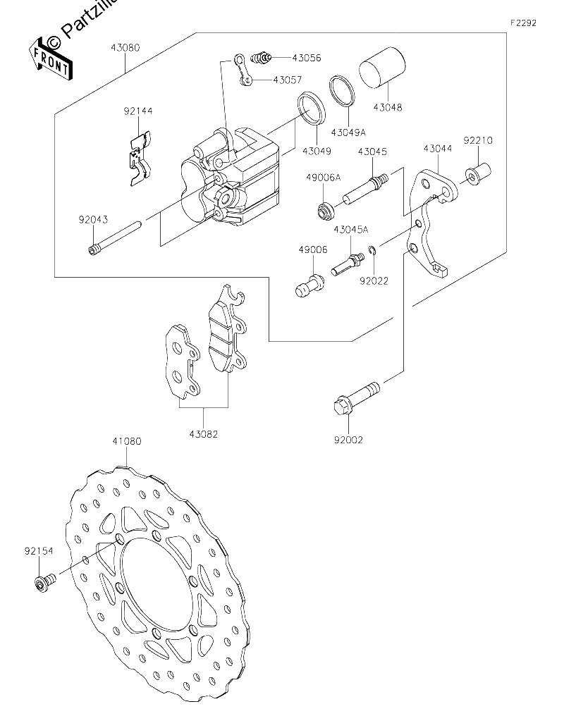 Diagrama de FRONT BRAKE