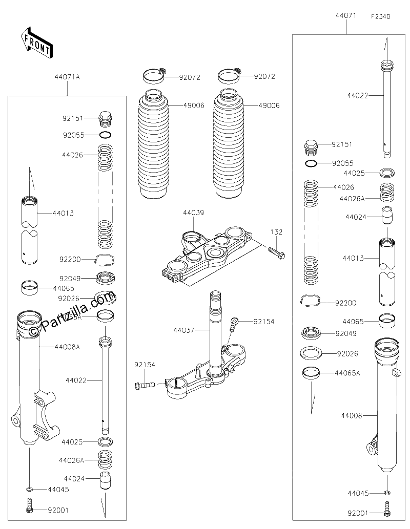 Diagrama de FRONT FORK