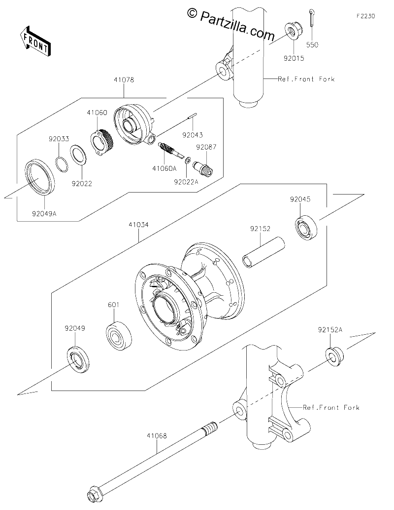 Diagrama de FRONT HUB