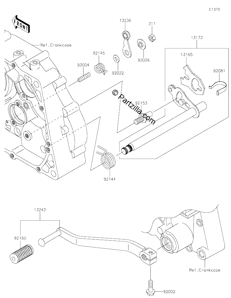 Diagrama de GEAR CHANGE MECHANISM