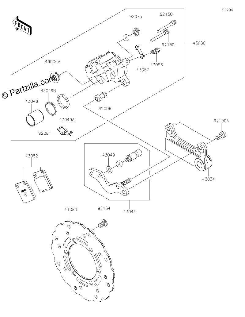 Diagrama de REAR BRAKE