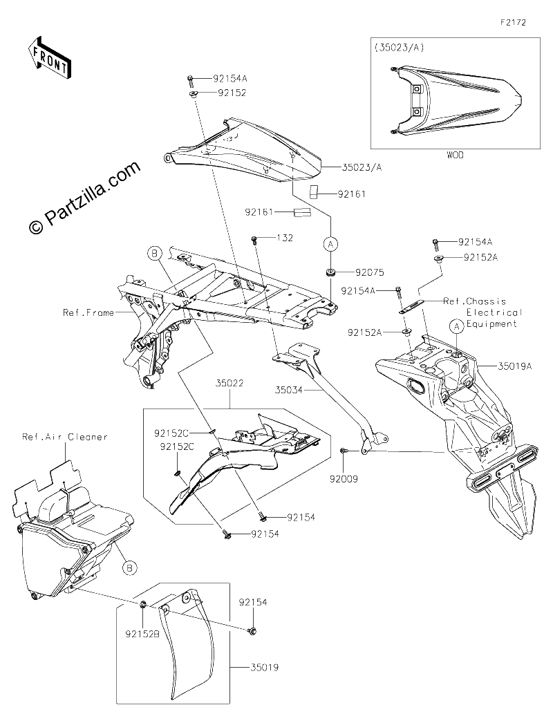 Diagrama de REAR FENDER S