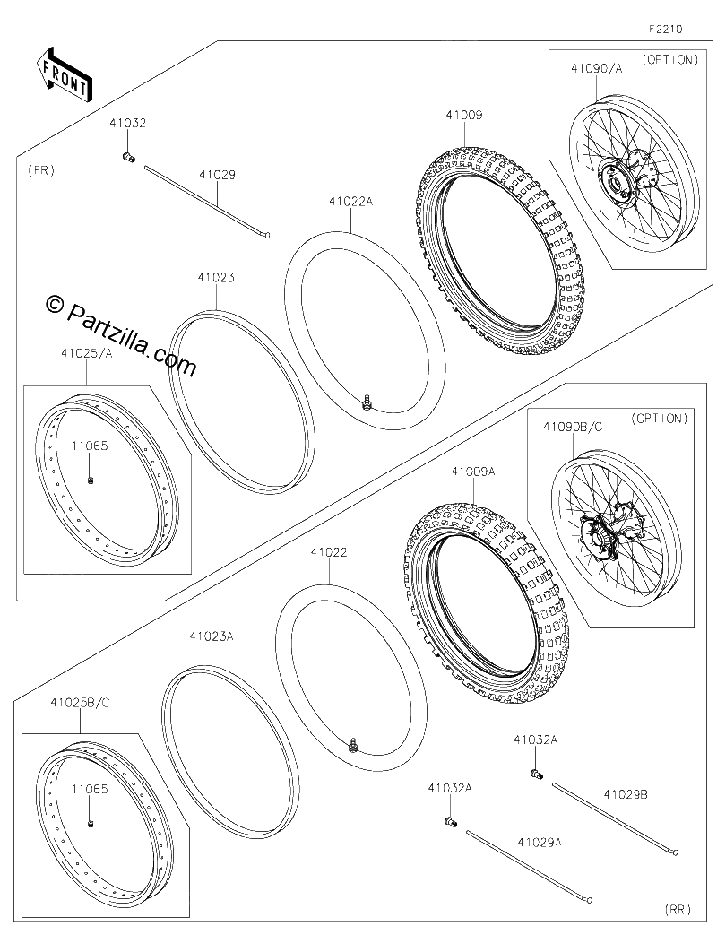 Diagrama de WHEELS TIRES