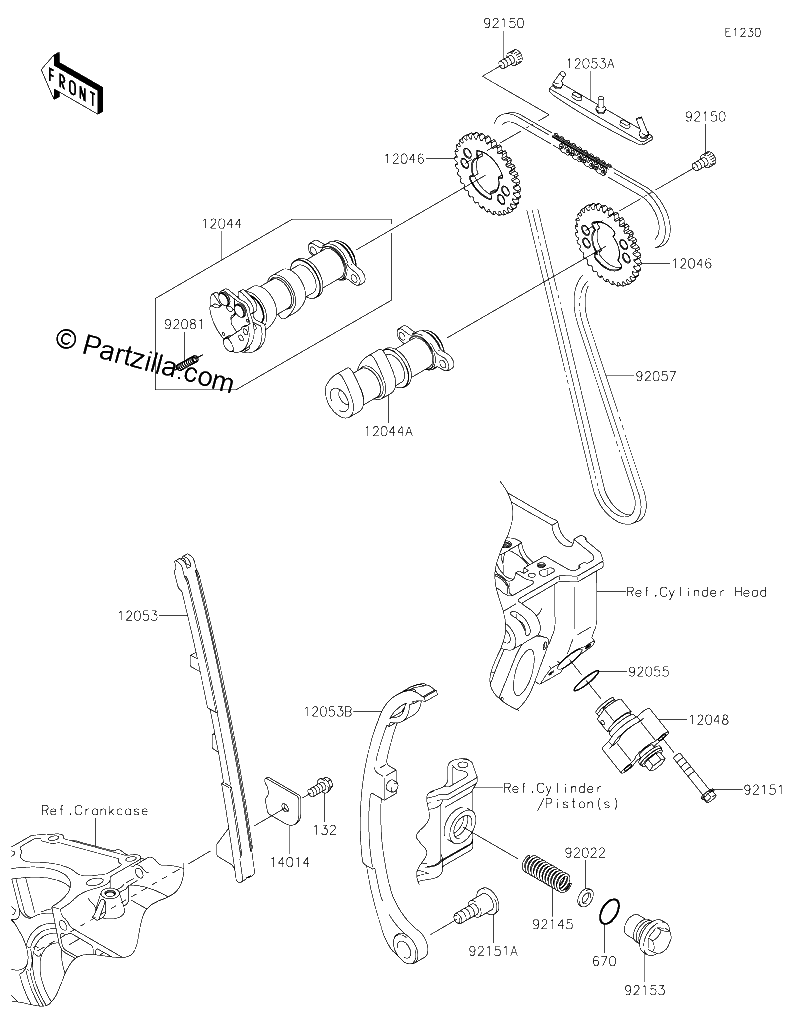 Diagrama de CAMSHAFT S TENSIONER