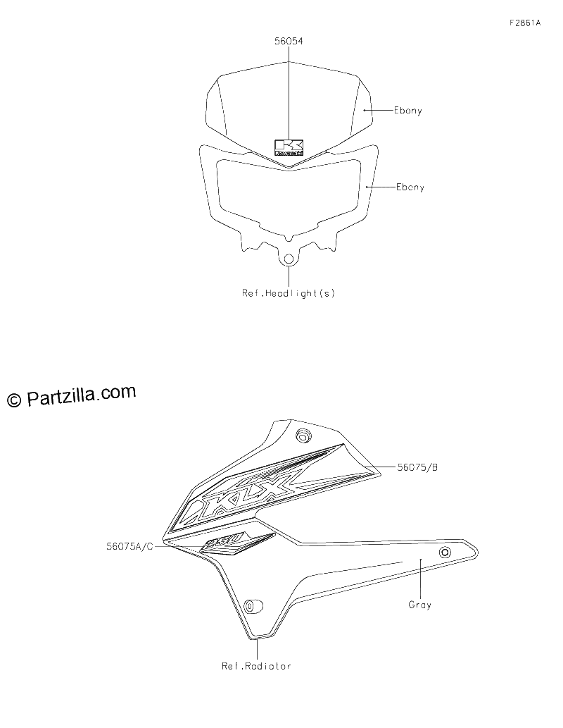 Diagrama de DECALS GRAY SJFA