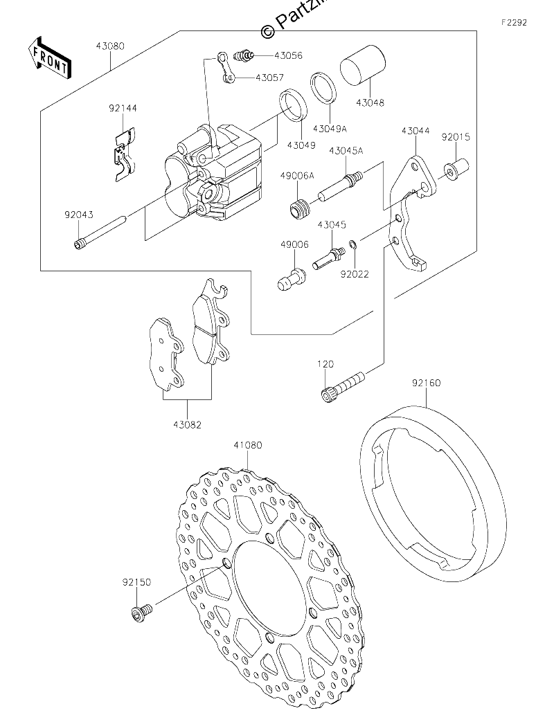 Diagrama de FRONT BRAKE