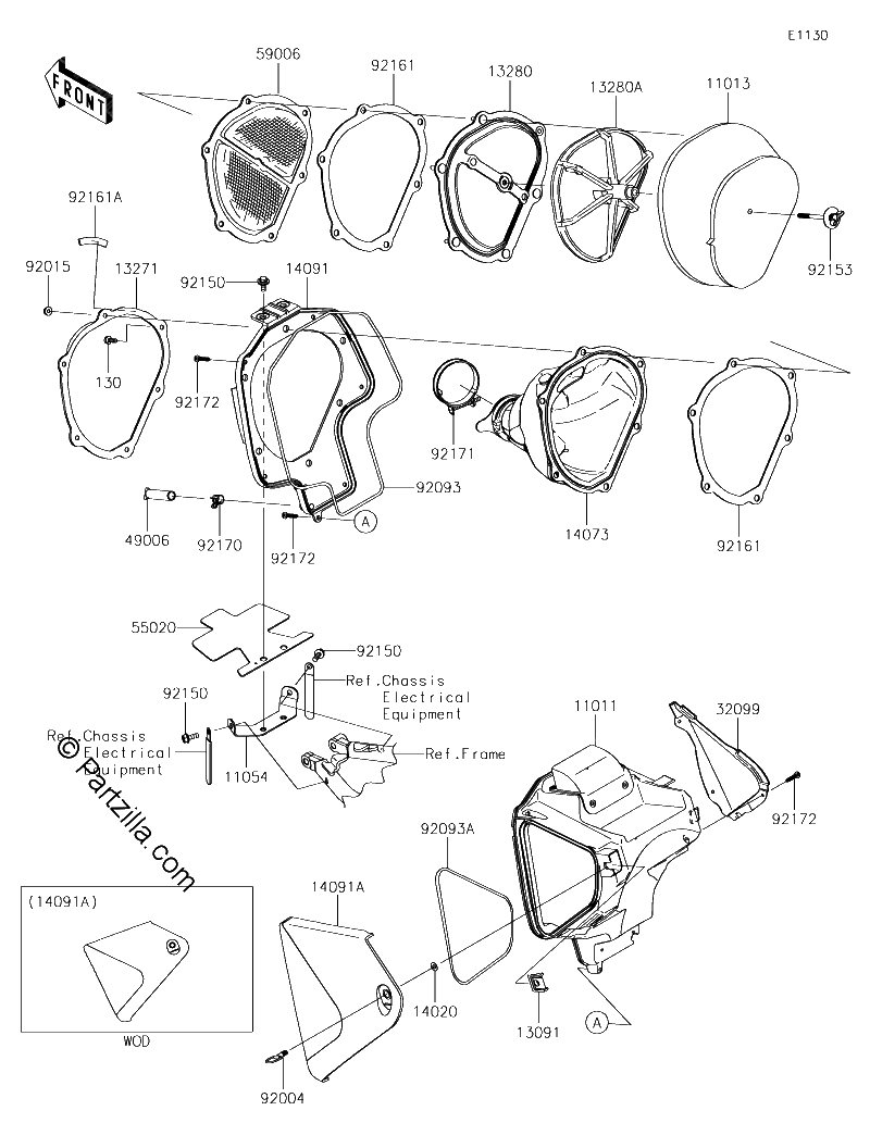 Diagrama de AIR CLEANER