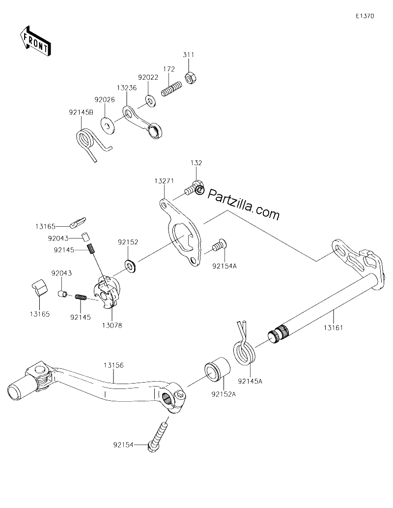 Diagrama de GEAR CHANGE MECHANISM