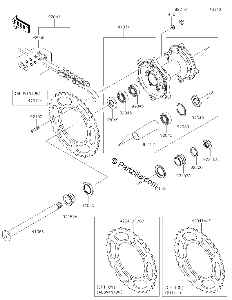 Diagrama de REAR HUB