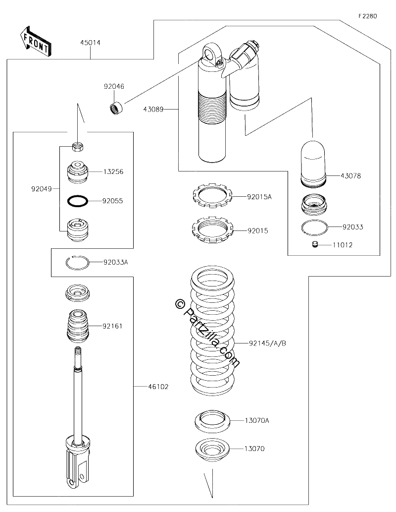 Diagrama de SHOCK ABSORBER S