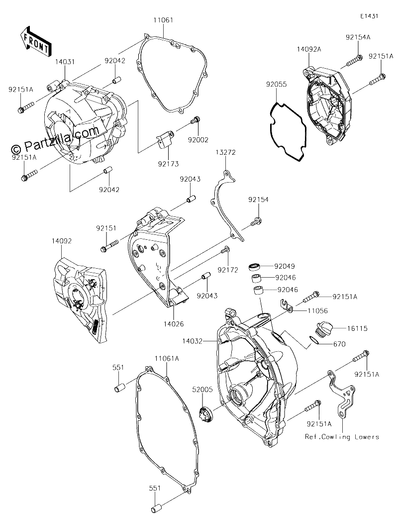 Diagrama de ENGINE COVER S