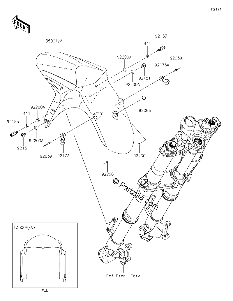 Diagrama de FRONT FENDER S