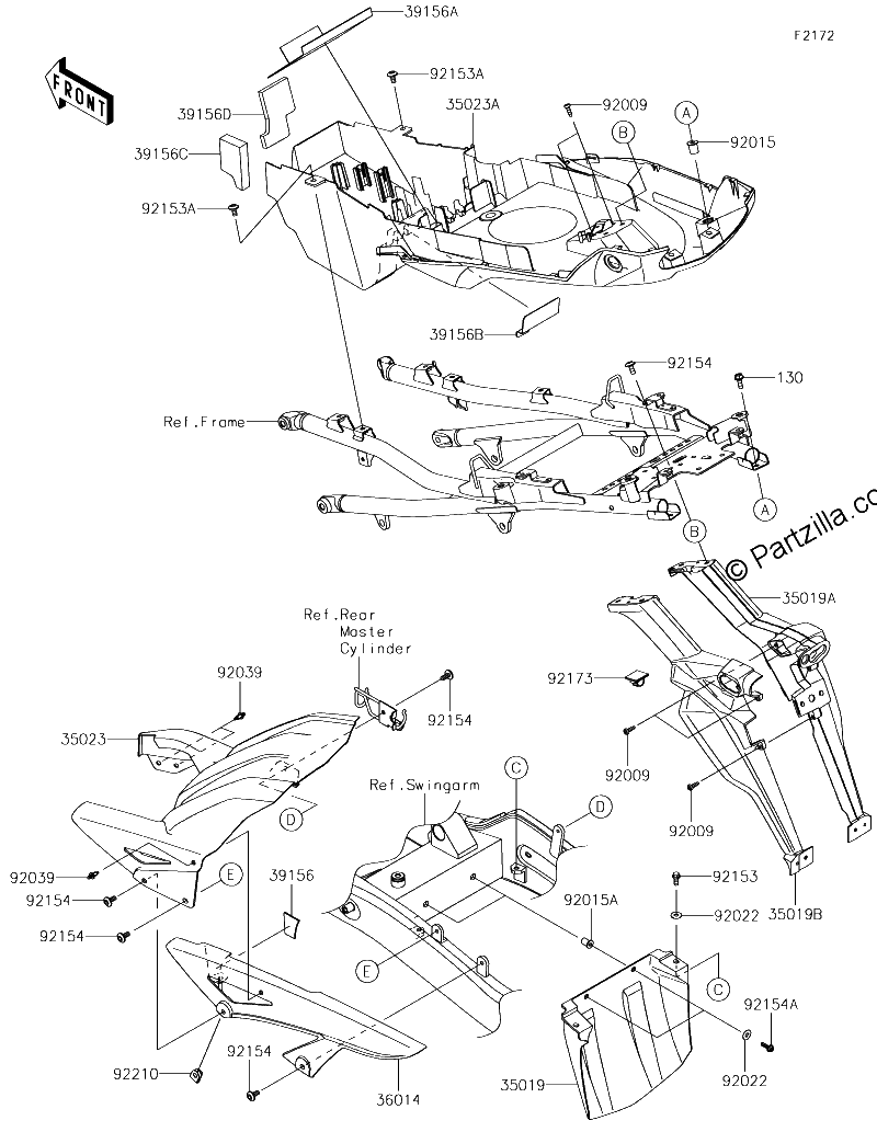 Diagrama de REAR FENDER S