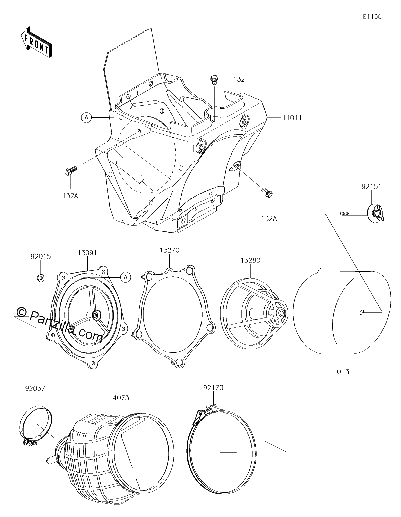 Diagrama de AIR CLEANER