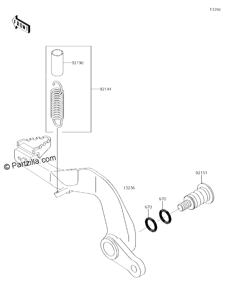 Diagrama de BRAKE PEDAL
