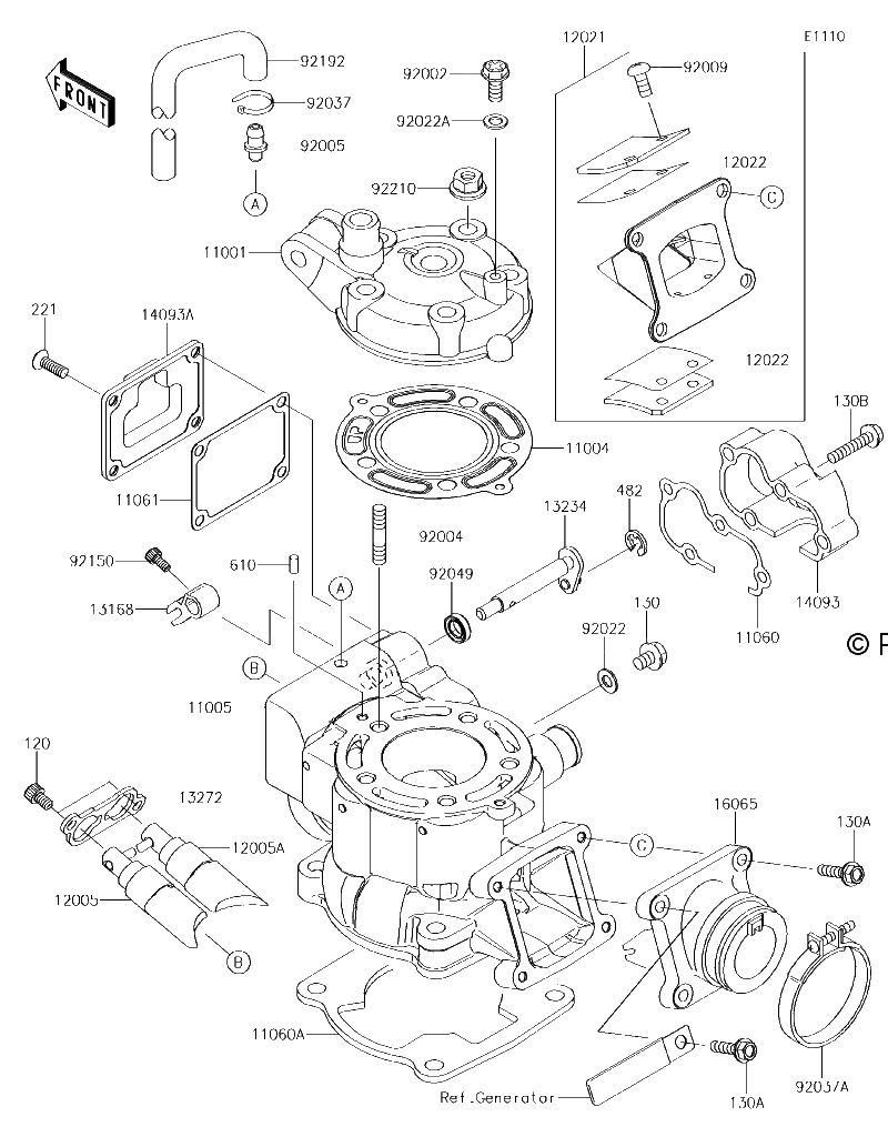 Diagrama de CYLINDER HEAD CYLINDER