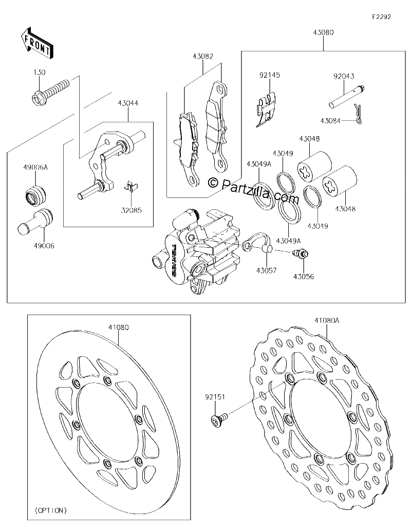 Diagrama de FRONT BRAKE