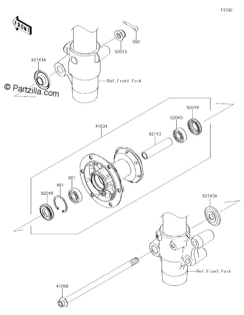 Diagrama de FRONT HUB